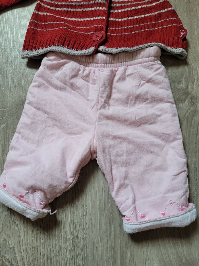 Gilet Terre de Marins + pantalon 1 mois 53 cm - photo numéro 3