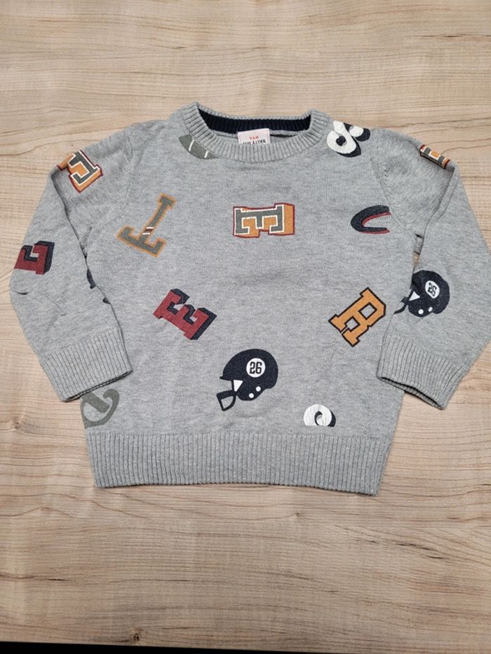 Pull gris TAO 2 ans