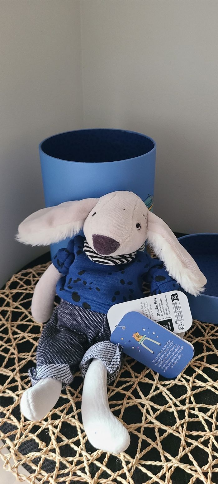 Moulin Roty Chien Pilou Bleu - Puce & Pilou