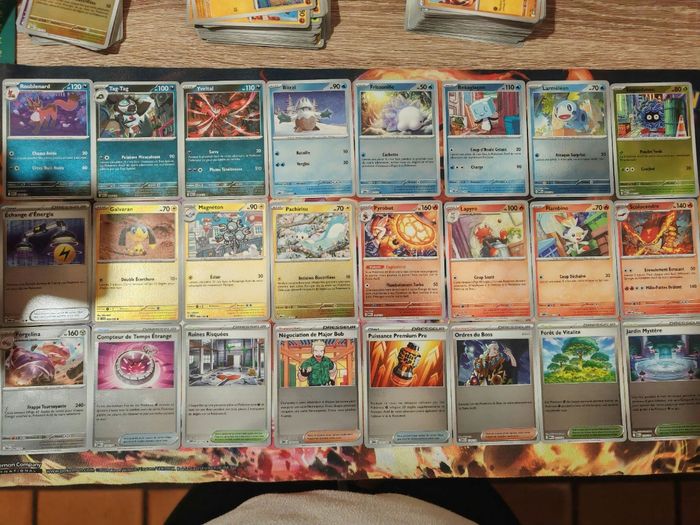 Lot de 158 Cartes Méga Évolution 50 reverses 10 holo 98 communes sans double - photo numéro 3
