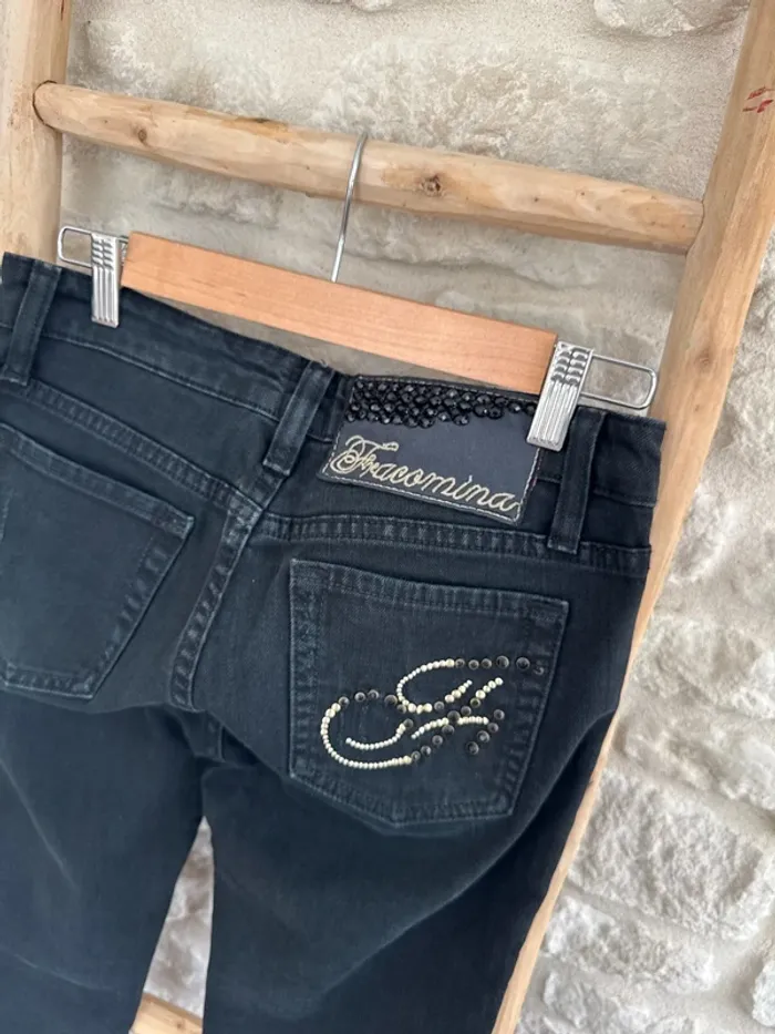 Jean droit noir marque Fracomina Taille 36 - 7 € - photo numéro 6