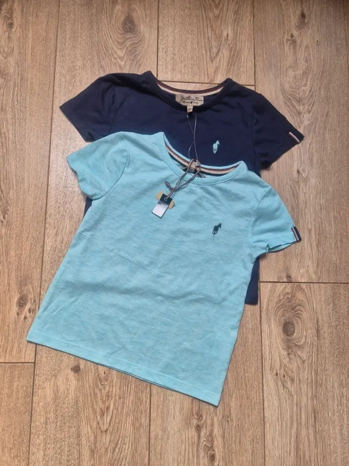 Lot de 2 tee-shirts MC "gentleman farmer" 4 ans neuf avec étiquette