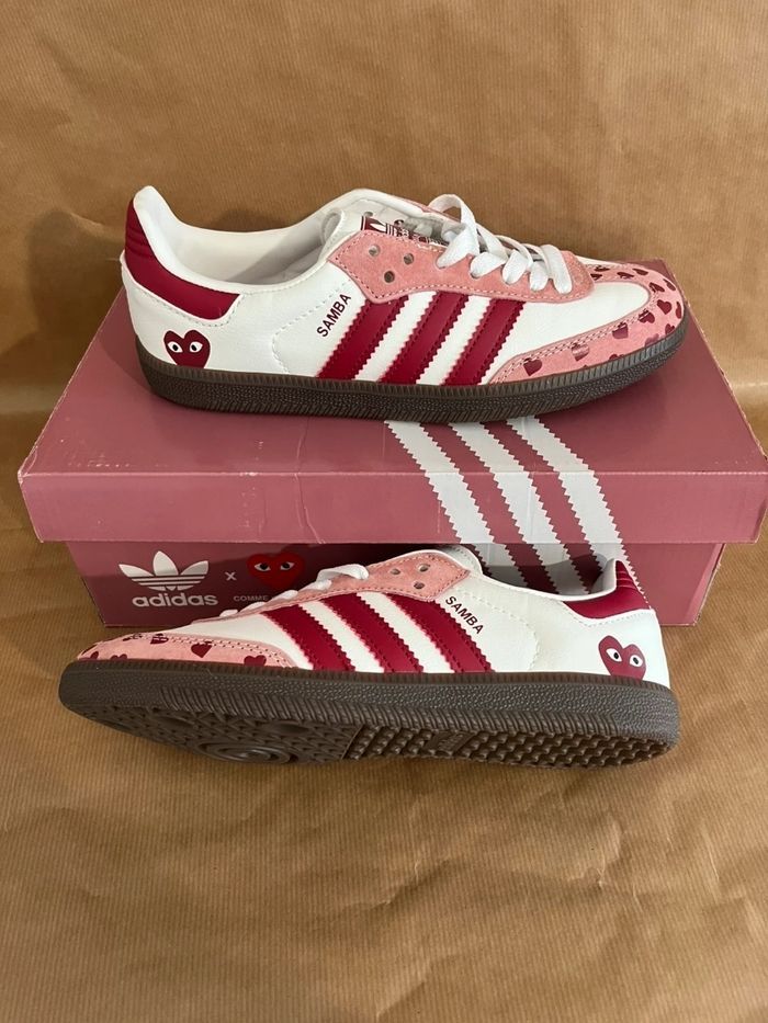 Adidas Samba X Comme Des Garçons Rose Taille 38 - photo numéro 5