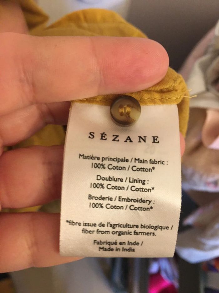 Robe selma sezane ocre - photo numéro 3