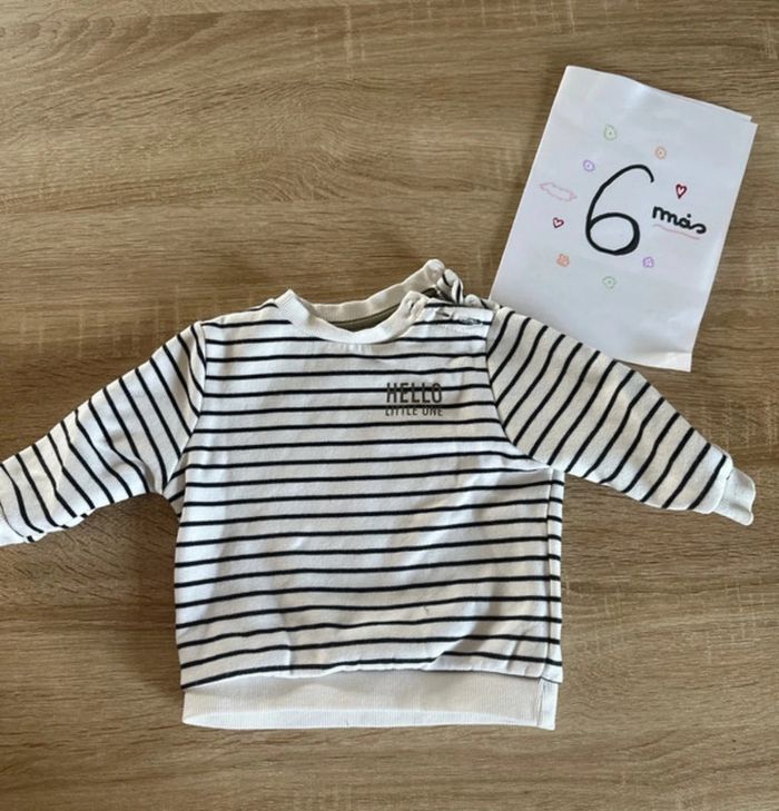 Lot de 11 hauts manches longues 6 mois + bandeau cheveux - photo numéro 5