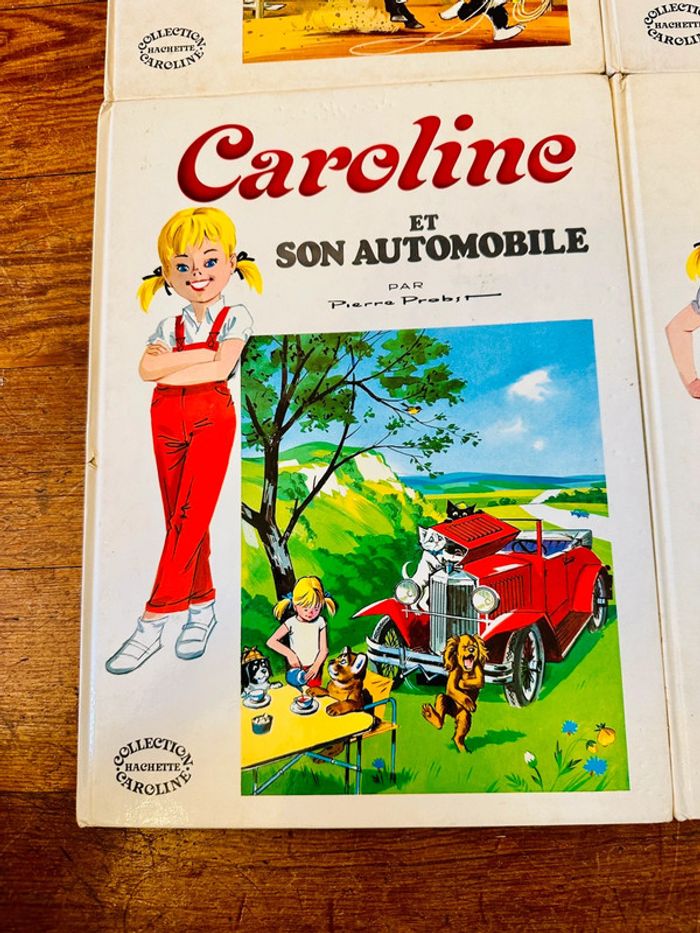 Lot de 4 albums blancs Caroline livres bd Pierre Probst Hachette vintage - photo numéro 2