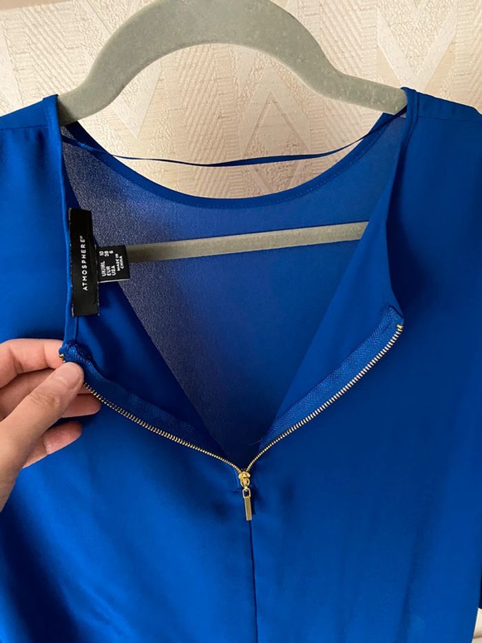 Superbe belle blouse fluide bleu électrique Primark taille 38 - photo numéro 7