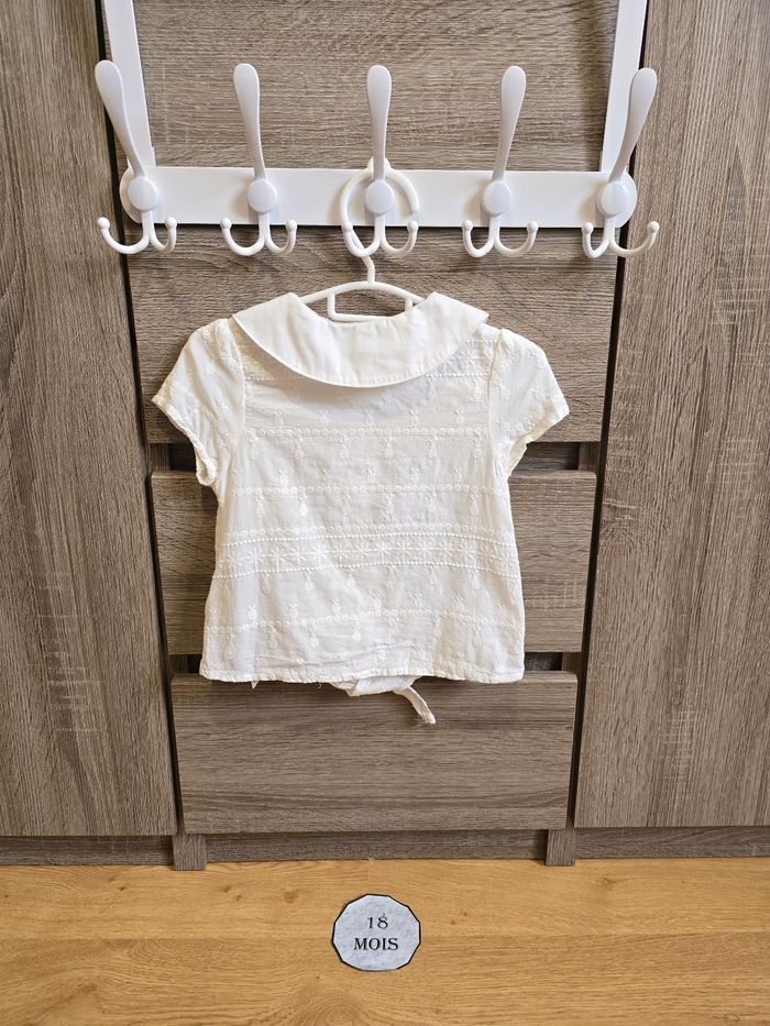 Vêtement Bébé Fille - Chemisier blanc - Sergent Major - 18 mois 80 cm - photo numéro 6