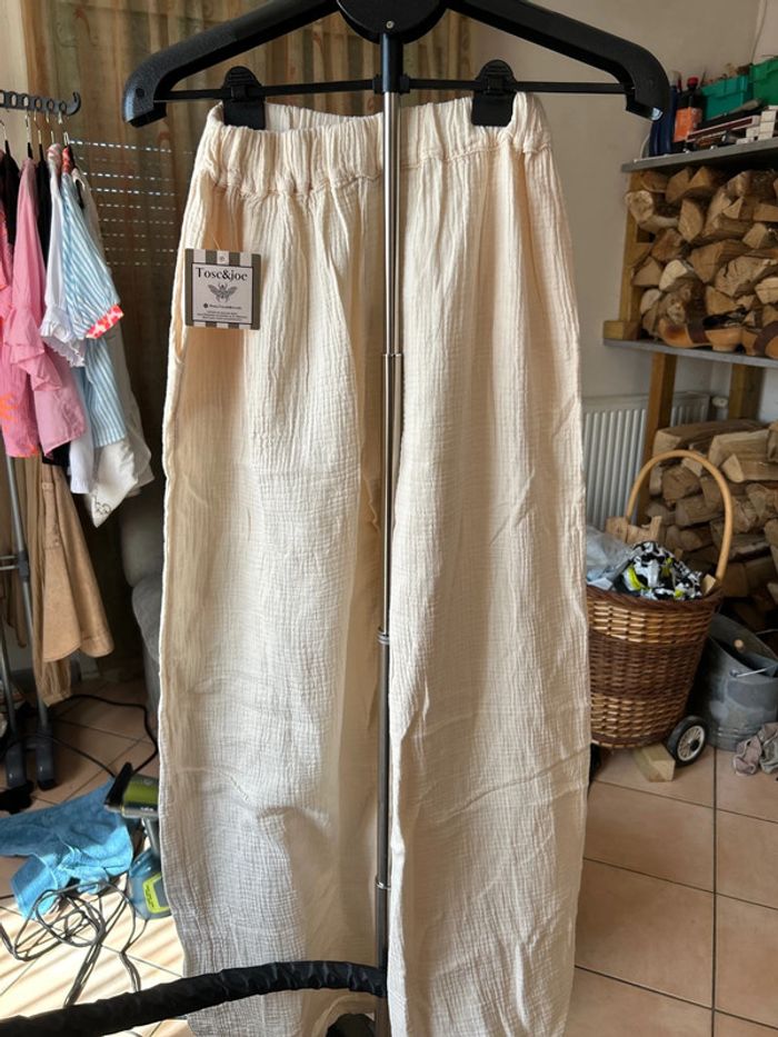 Pantalon Toscandjoe écru - photo numéro 2