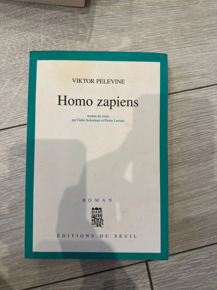 Livre homo zapiens de Victor pelevine
