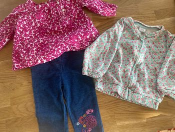 Ensemble lot veste chemise jeans 9 mois