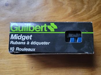 lot de 10 rubans bleus à étiqueter midget pour Dymo