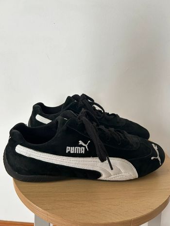 Baskets Puma Vintage Speedcat daim noir & cuir blanc – T42 – Parfait état