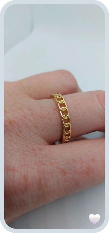 Magnifique bague dorée