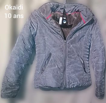 Doudoune grise Okaïdi 10 ans