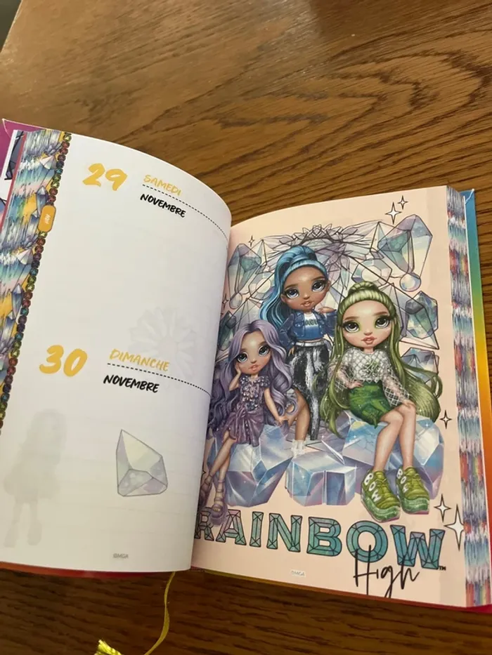 Lot agenda Mortelle Adèle  et Rainbow High - photo numéro 4
