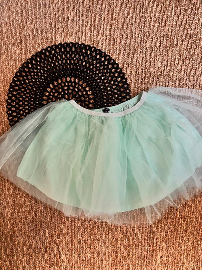 Jupon tulle vert eau