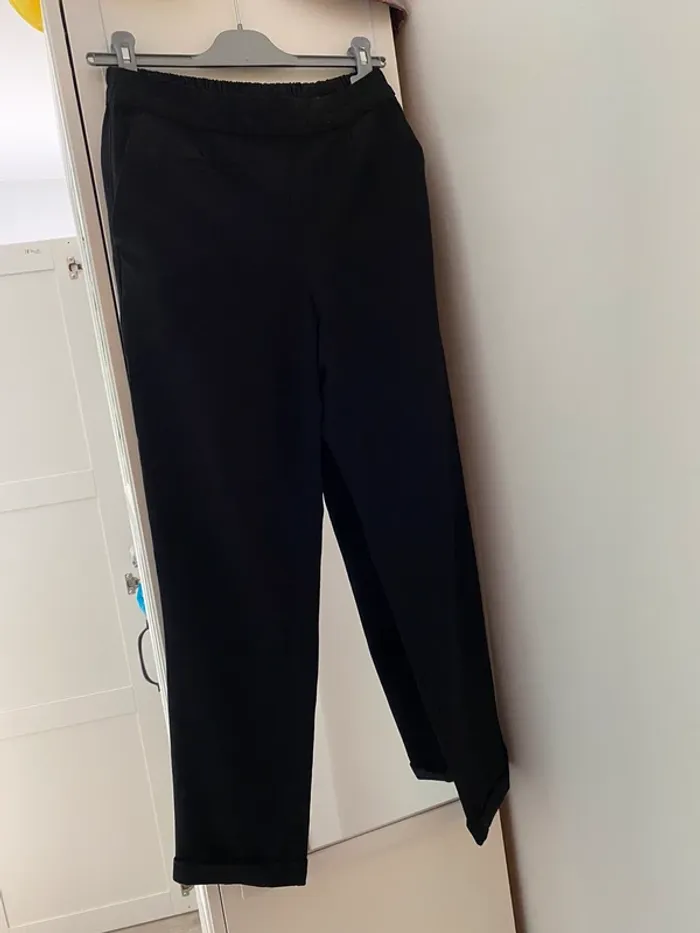 Pantalon droit noir M
