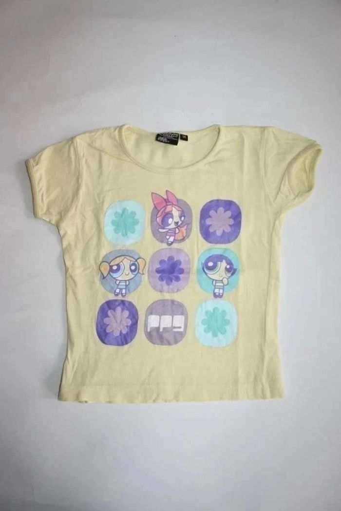 Tee shirt jaune les Supers Nanas 5 ans