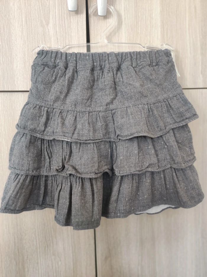 Jupe grise étoile Okaïdi 6 ans - photo numéro 3