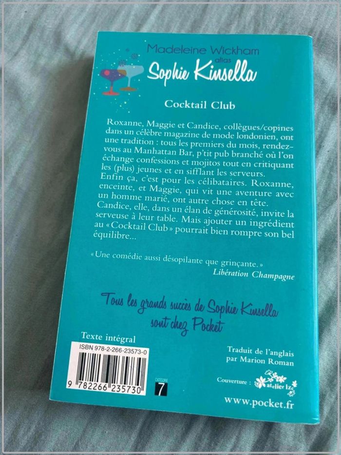 Livre pocket coktail club de madeleine wickham alias sophie kinsella - photo numéro 2