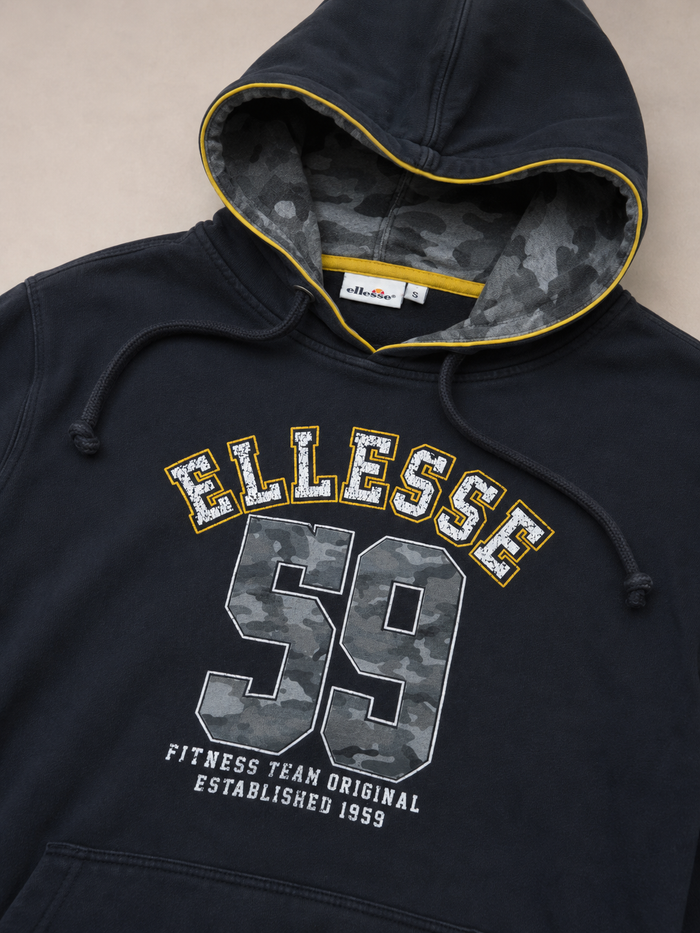 Sweat à capuche Ellesse noir camouflage taille S - photo numéro 4