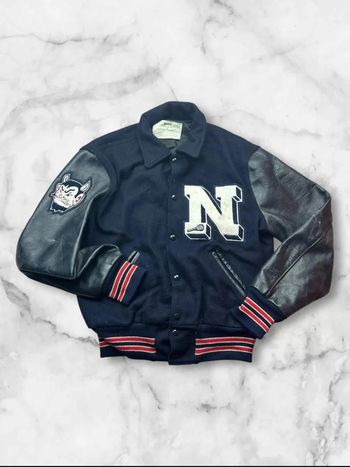 Veste Letterman Vintage NEFF “N Tennis” Made in USA - Taille M