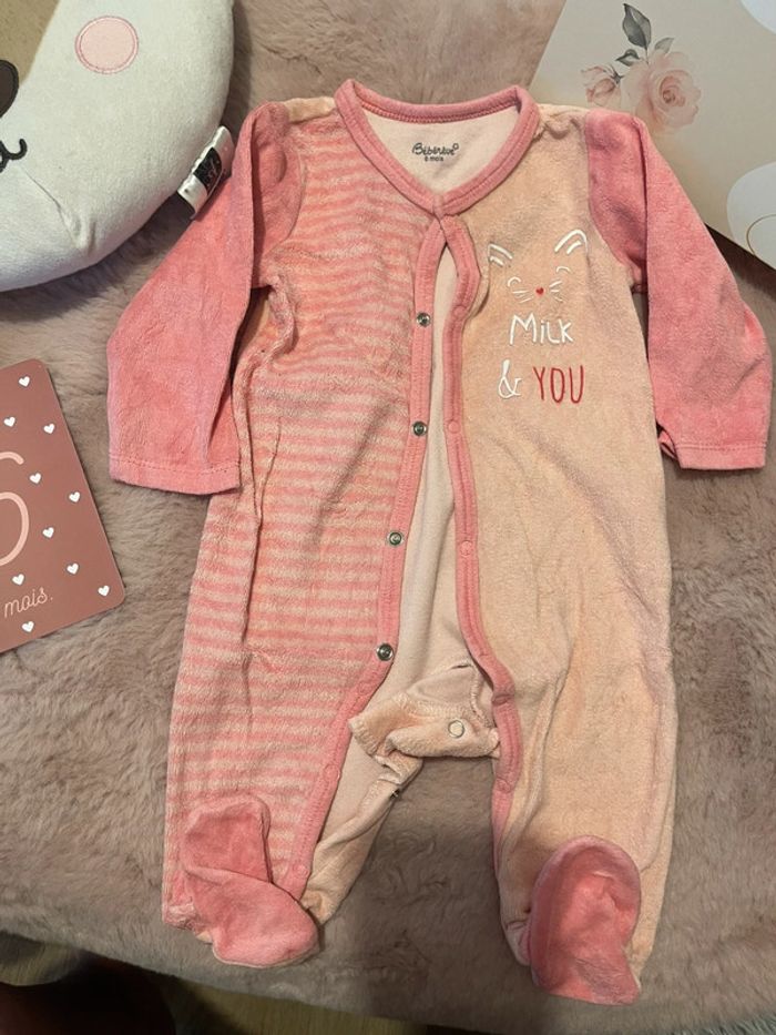 Lot de 4 pyjama velour 6mois - photo numéro 5