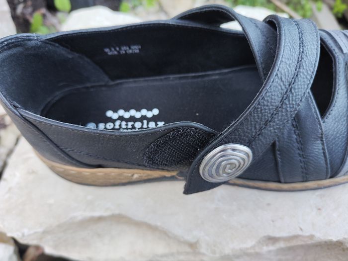 🎁Ballerines femme noires confort a scrath T.38 Comme neuf - photo numéro 9