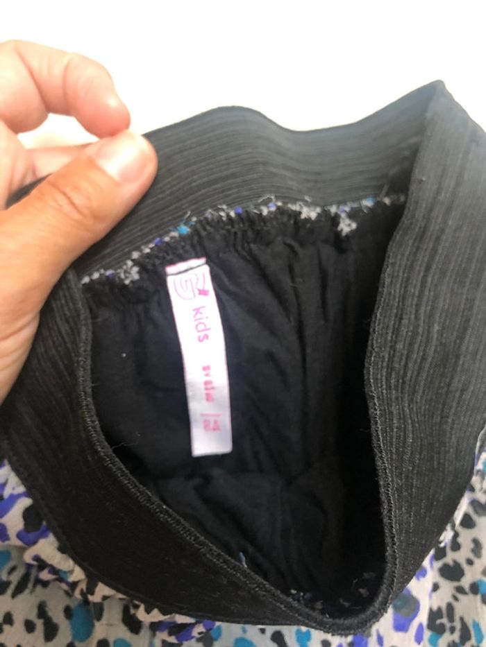 Jupe légère grise tacheté gemo 8 ans - photo numéro 4