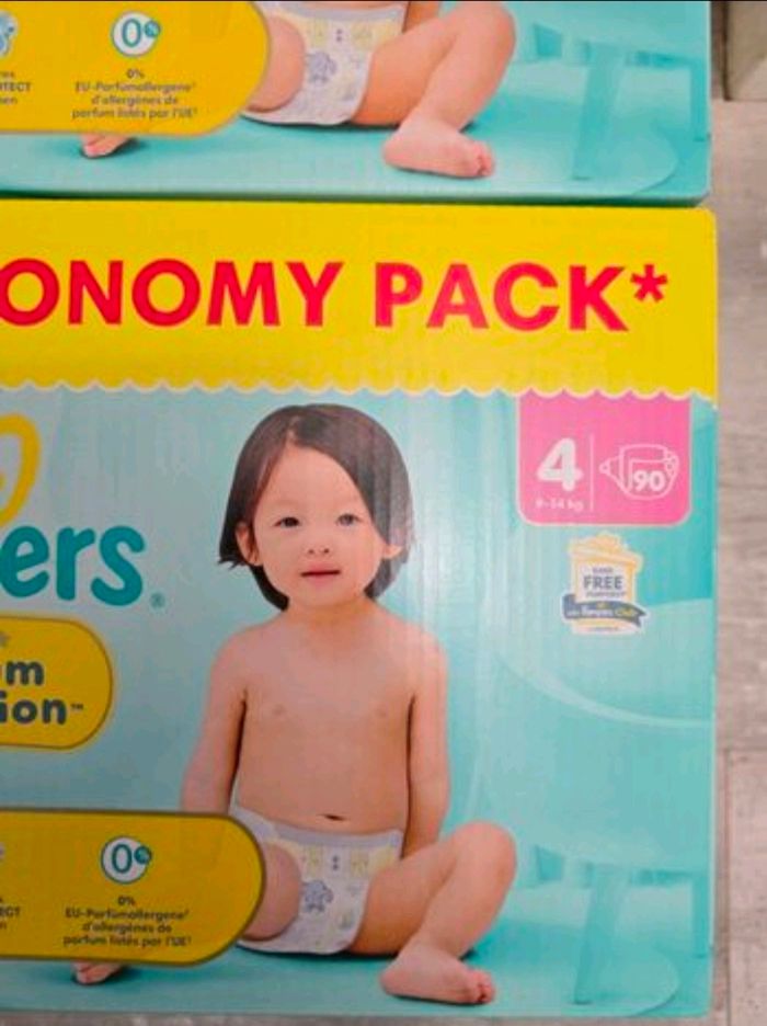 🍼 Pampers Premium Protection T4 Lot de 2 × 90 couches (9–14 kg) - photo numéro 2