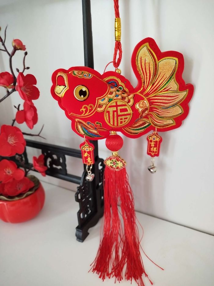 Décoration poisson Chinois à suspendre
