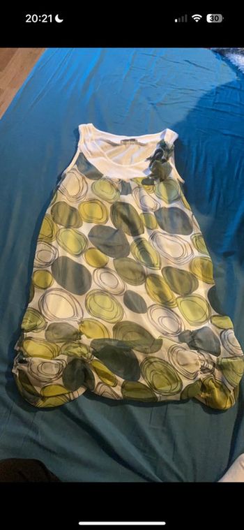 Robe Taille 1 Cache cache Blanche et verte