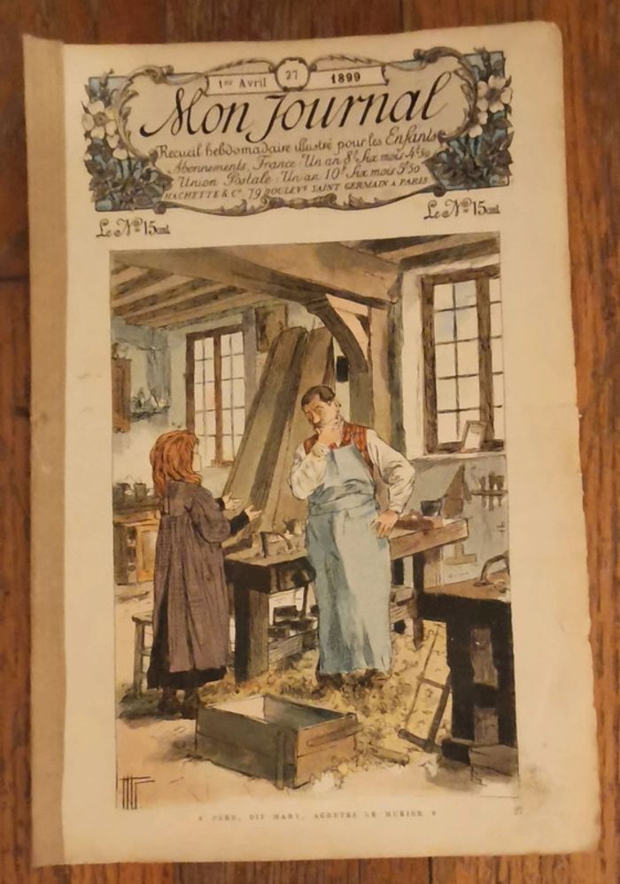 Lot de 4 anciens fascicules Mon journal 1899 vintage - photo numéro 8