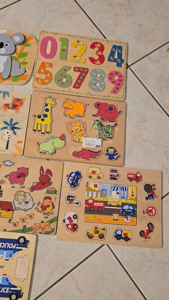 🥰🤩😍🎉🎉 superbe lot 10 puzzles en bois 😍🤩🥰 - photo numéro 4