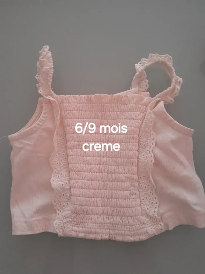 Top creme 6/9 mois