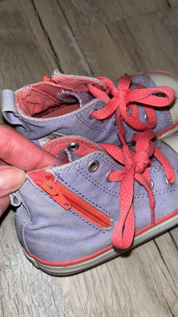 Converses hautes bi couleur - photo numéro 4