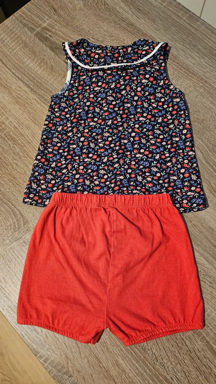Ensemble haut et short Elle est où la mer?18m - photo numéro 2