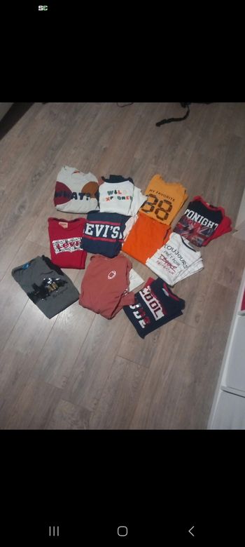 Lot 11 t-shirt manches longues garçon 12 ans