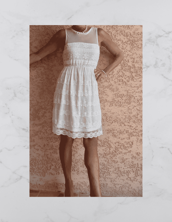 📌 Robe Dentelle et Plumetis Inspiration Rétro Choklate