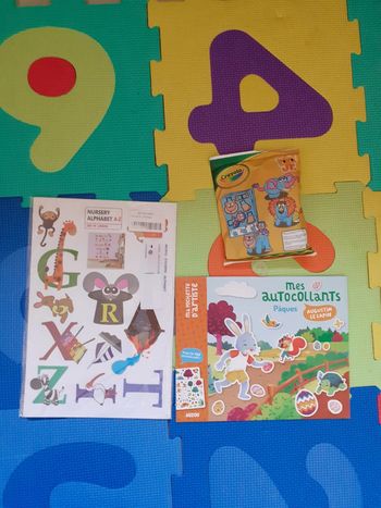 Autocollants Pâques Augustin le lapin Auzou Lettres alphabet