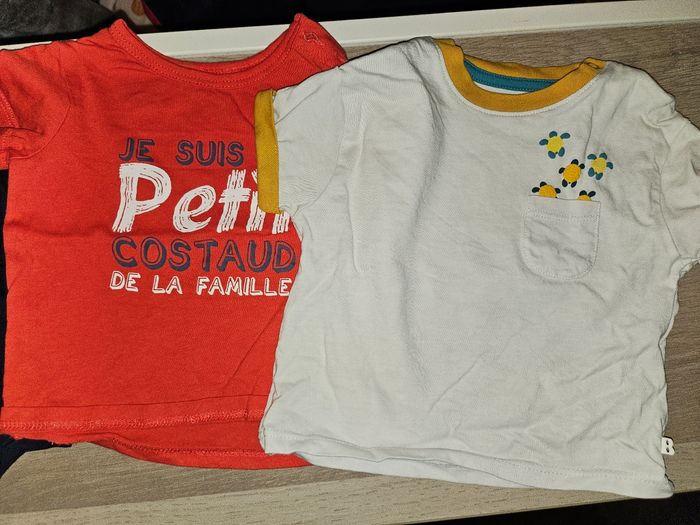 Lot t-shirt bébé 6 mois - photo numéro 6
