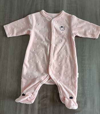 Pyjama couronne naissance 50 cm
