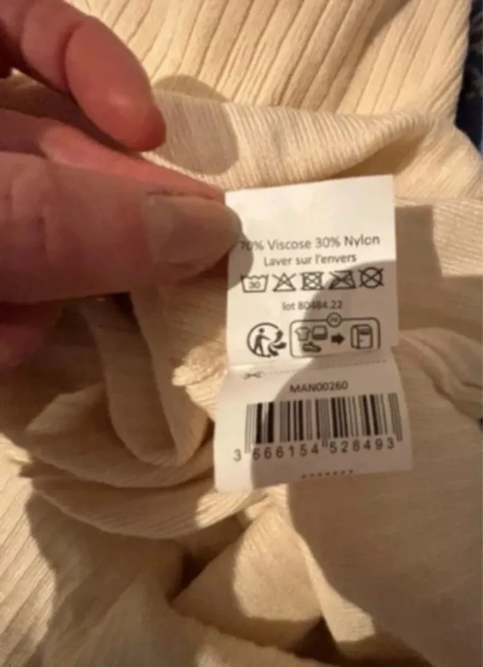Robe élégante crème Manoukian 👗 taille L neuve - photo numéro 9