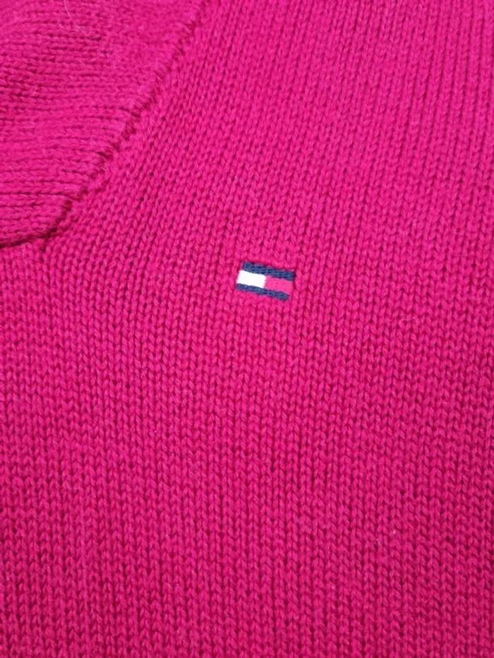 Pull col châle Tommy Hilfiger rouge XS Hommes - photo numéro 5