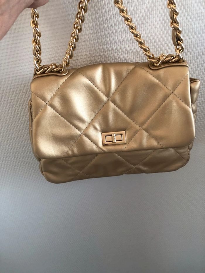 Petit sac bandoulière doré - photo numéro 2