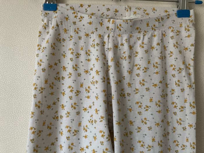 legging côtelé imprimé fleuri - photo numéro 3