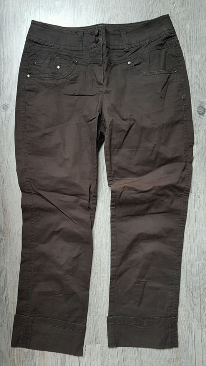 Pantacourt marron