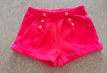 Short bébé fille rose 18 mois NEUF