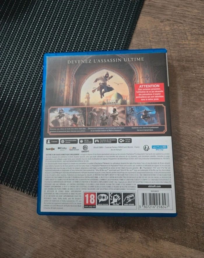 Jeu Ps5 Assassin's creed Mirage comme neuf - photo numéro 2